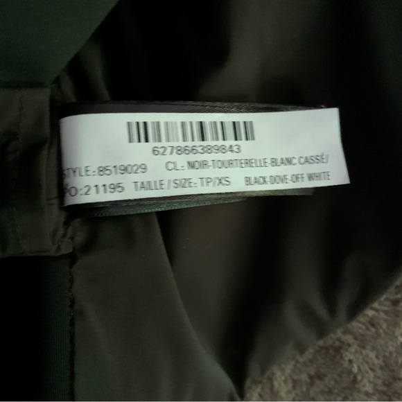 Rudsak Lamb Leather Bikercore Short Sleeve Chevron Black Top Size XS - Picture 10 of 10